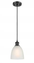 Innovations Lighting 516-1P-BK-G381 - Castile - 1 Light - 6 inch - Matte Black - Cord hung - Mini Pendant