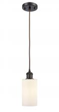  516-1P-OB-G801 - Clymer - 1 Light - 4 inch - Oil Rubbed Bronze - Cord hung - Mini Pendant