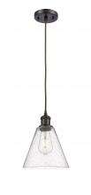 Innovations Lighting 516-1P-OB-GBC-84 - Berkshire - 1 Light - 8 inch - Oil Rubbed Bronze - Cord hung - Mini Pendant