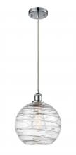 Innovations Lighting 516-1P-PC-G1213-10 - Athens Deco Swirl - 1 Light - 10 inch - Polished Chrome - Cord hung - Mini Pendant