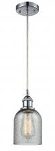 Innovations Lighting 516-1P-PC-G257 - Caledonia - 1 Light - 5 inch - Polished Chrome - Cord hung - Mini Pendant