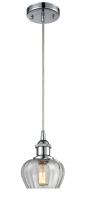 Innovations Lighting 516-1P-PC-G92 - Fenton - 1 Light - 7 inch - Polished Chrome - Cord hung - Mini Pendant