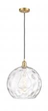 Innovations Lighting 516-1P-SG-G1215-14 - Athens Water Glass - 1 Light - 13 inch - Satin Gold - Cord hung - Pendant