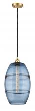 Innovations Lighting 516-1P-SG-G557-10BL - Vaz - 1 Light - 10 inch - Satin Gold - Cord hung - Mini Pendant