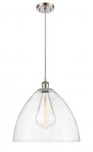 Innovations Lighting 516-1P-SN-GBD-164-LED - Bristol - 1 Light - 16 inch - Brushed Satin Nickel - Cord hung - Pendant