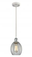 Innovations Lighting 516-1P-WPC-G82 - Eaton - 1 Light - 6 inch - White Polished Chrome - Cord hung - Mini Pendant