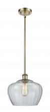  516-1S-AB-G92-L - Fenton - 1 Light - 11 inch - Antique Brass - Mini Pendant