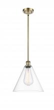 Innovations Lighting 516-1S-AB-GBC-122 - Berkshire - 1 Light - 12 inch - Antique Brass - Mini Pendant