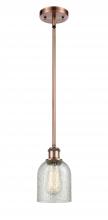 Innovations Lighting 516-1S-AC-G259 - Caledonia - 1 Light - 5 inch - Antique Copper - Mini Pendant