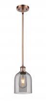 Innovations Lighting 516-1S-AC-G558-6SM - Bella - 1 Light - 6 inch - Antique Copper - Mini Pendant