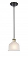 Innovations Lighting 516-1S-BAB-G411 - Dayton - 1 Light - 6 inch - Black Antique Brass - Mini Pendant