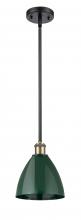 Innovations Lighting 516-1S-BAB-MBD-75-GR - Plymouth - 1 Light - 8 inch - Black Antique Brass - Pendant