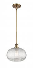 Innovations Lighting 516-1S-BB-G555-10CL - Ithaca - 1 Light - 10 inch - Brushed Brass - Mini Pendant