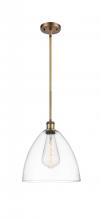  516-1S-BB-GBD-122 - Bristol - 1 Light - 12 inch - Brushed Brass - Mini Pendant