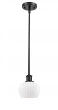 Innovations Lighting 516-1S-BK-G91 - Fenton - 1 Light - 7 inch - Matte Black - Mini Pendant