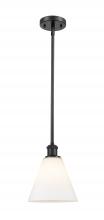 Innovations Lighting 516-1S-BK-GBC-81 - Berkshire - 1 Light - 8 inch - Matte Black - Mini Pendant