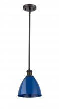 Innovations Lighting 516-1S-OB-MBD-75-BL - Plymouth - 1 Light - 8 inch - Oil Rubbed Bronze - Pendant