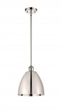 Innovations Lighting 516-1S-PN-MBD-9-PN - Bristol - 1 Light - 9 inch - Polished Nickel - Pendant