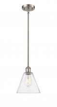 Innovations Lighting 516-1S-SN-GBC-84 - Berkshire - 1 Light - 8 inch - Brushed Satin Nickel - Mini Pendant