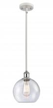 Innovations Lighting 516-1S-WPC-G124-8 - Athens - 1 Light - 8 inch - White Polished Chrome - Mini Pendant