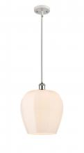  516-1S-WPC-G461-12 - Norfolk - 1 Light - 12 inch - White Polished Chrome - Mini Pendant