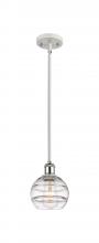 Innovations Lighting 516-1S-WPC-G556-6CL - Rochester - 1 Light - 6 inch - White Polished Chrome - Mini Pendant