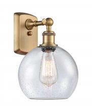 Innovations Lighting 516-1W-BB-G124-8 - Athens - 1 Light - 8 inch - Brushed Brass - Sconce