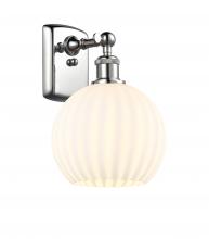 Innovations Lighting 516-1W-PC-G1217-8WV - White Venetian - 1 Light - 8 inch - Polished Chrome - Sconce