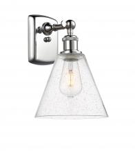 Innovations Lighting 516-1W-PC-GBC-84 - Berkshire - 1 Light - 8 inch - Polished Chrome - Sconce