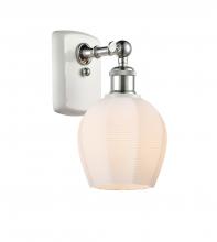 Innovations Lighting 516-1W-WPC-G461-6 - Norfolk - 1 Light - 6 inch - White Polished Chrome - Sconce