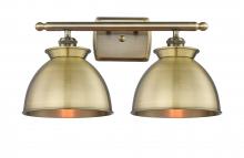  516-2W-AB-M14-AB - Adirondack - 2 Light - 18 inch - Antique Brass - Bath Vanity Light