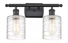 Innovations Lighting 516-2W-BK-G1113 - Cobbleskill - 2 Light - 15 inch - Matte Black - Bath Vanity Light