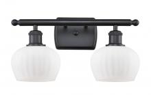 Innovations Lighting 516-2W-BK-G91 - Fenton - 2 Light - 17 inch - Matte Black - Bath Vanity Light