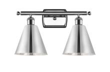 Innovations Lighting 516-2W-PC-MBC-8-PC - Berkshire - 2 Light - 18 inch - Polished Chrome - Bath Vanity Light