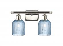  516-2W-PN-G559-5BL - Bridal Veil - 2 Light - 15 inch - Polished Nickel - Bath Vanity Light