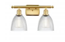  516-2W-SG-G382 - Castile - 2 Light - 16 inch - Satin Gold - Bath Vanity Light