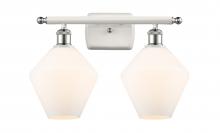 Innovations Lighting 516-2W-WPC-G651-8 - Cindyrella - 2 Light - 18 inch - White Polished Chrome - Bath Vanity Light