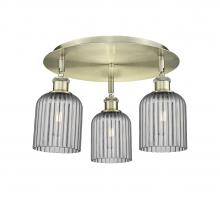 Innovations Lighting 516-3C-AB-G559-5SM - Bridal Veil - 3 Light - 17 inch - Antique Brass - Flush Mount