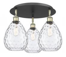 Innovations Lighting 516-3C-BAB-G372 - Waverly - 3 Light - 20 inch - Black Antique Brass - Flush Mount