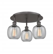  516-3C-OB-G104 - Belfast - 3 Light - 18 inch - Oil Rubbed Bronze - Flush Mount