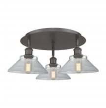 Innovations Lighting 516-3C-OB-G132 - Orwell - 3 Light - 20 inch - Oil Rubbed Bronze - Flush Mount