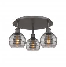 Innovations Lighting 516-3C-OB-G556-6SM - Rochester - 3 Light - 18 inch - Oil Rubbed Bronze - Flush Mount