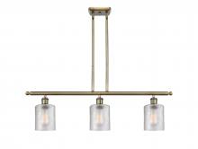 Innovations Lighting 516-3I-AB-G112 - Cobbleskill - 3 Light - 36 inch - Antique Brass - Cord hung - Island Light