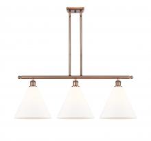  516-3I-AC-GBC-121-LED - Berkshire - 3 Light - 39 inch - Antique Copper - Cord hung - Island Light