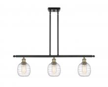 Innovations Lighting 516-3I-BAB-G1013 - Belfast - 3 Light - 36 inch - Black Antique Brass - Cord hung - Island Light