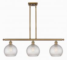 Innovations Lighting 516-3I-BB-G122C-8CL - Athens - 3 Light - 36 inch - Brushed Brass - Cord hung - Island Light