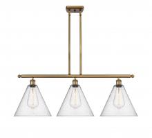 Innovations Lighting 516-3I-BB-GBC-124 - Berkshire - 3 Light - 39 inch - Brushed Brass - Cord hung - Island Light