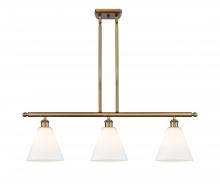 Innovations Lighting 516-3I-BB-GBC-81 - Berkshire - 3 Light - 36 inch - Brushed Brass - Cord hung - Island Light