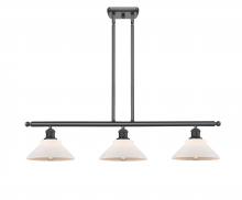 Innovations Lighting 516-3I-BK-G131 - Orwell - 3 Light - 36 inch - Matte Black - Cord hung - Island Light