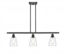 Innovations Lighting 516-3I-BK-G392 - Ellery - 3 Light - 36 inch - Matte Black - Cord hung - Island Light